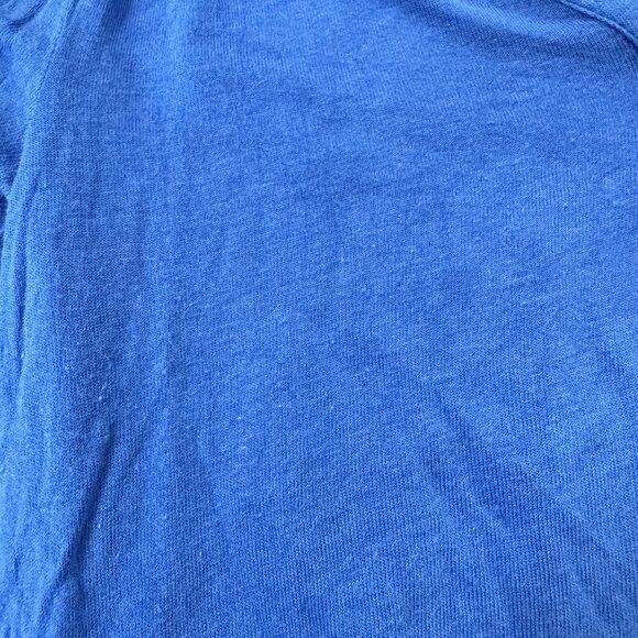 Lilly Pulitzer Top Lilias Blue Iris Long Sleeve Tunic Henley Size XS - Picture 8 of 10